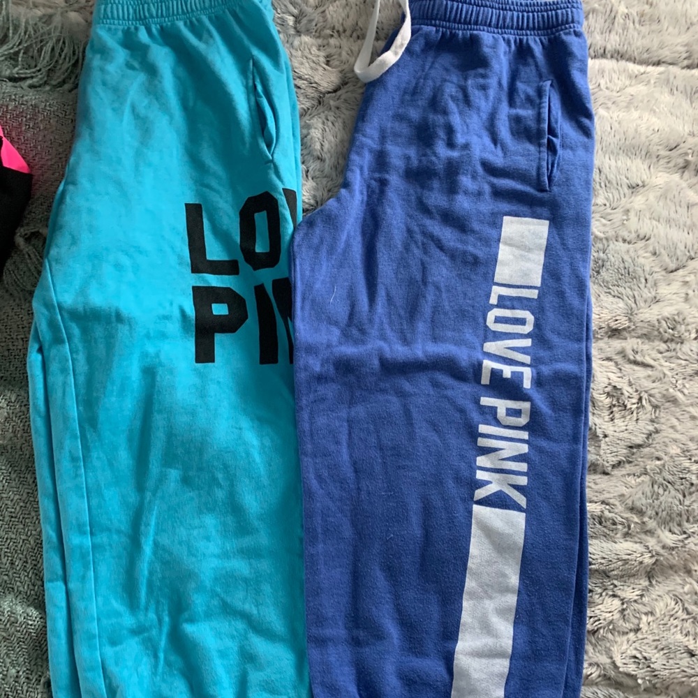 Pink crop sweats